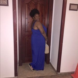 Plus Royal Blue Maxi Dress size 3x